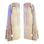 1911 full size faux ivory gun grips slim line custom design