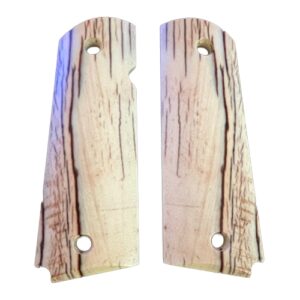 1911 full size faux ivory gun grips slim line custom design