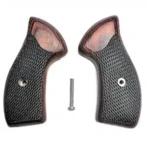 Charter Arms grips rosewood checkered classic universal fit
