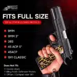 Full size Colt 1911 grips with imitation leopard print