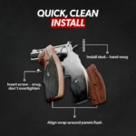 How to install gun grip on gun revolver