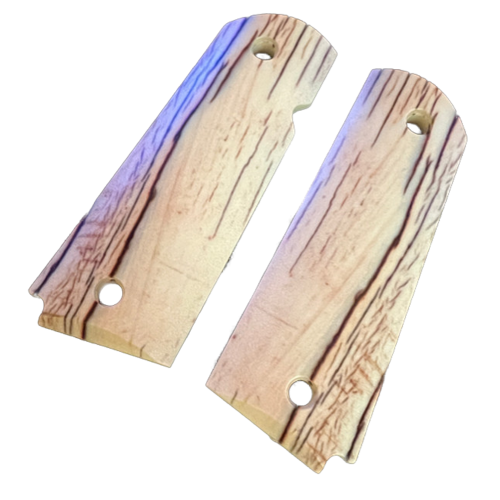 thumbnail image 2 of Faux Ivory Bobtail 1911 Grips – Full Size, LS Grips, Handgun Grip Panels 2 of 6