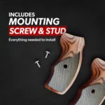Rock Island revolver grips with mounting screw and stud included