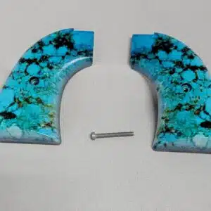 Fits Heritage Arms Rough Rider GRIPS .22 & .22 MAG Smooth Blue Turquoise HD/UV