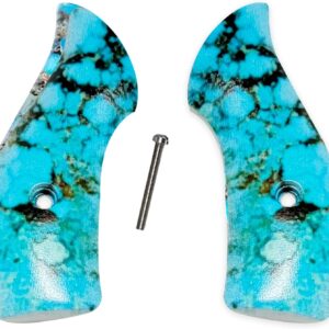 J Frame Grips fits most S&W round butts UV printed HD image of Turquois