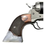 Checkered Rosewood Laminate Detail – Ruger Wrangler Gentleman Grips