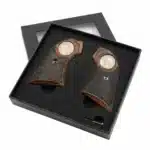 Checkered rosewood grip panels for Heritage Arms Rough Rider .22 and .22 Magnum