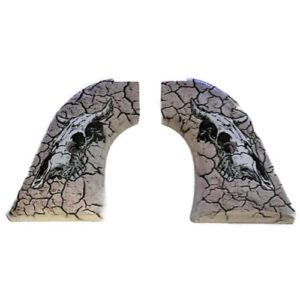 Desert Steer grips for Heritage Rough Rider .22 and .22 Magnum with steer skull design