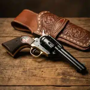 Heritage Arms Rough Rider Grips checkered rosewood US flag medallion