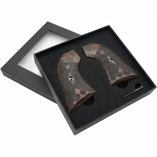 Heritage Arms Rough Rider grip upgrade – solid rosewood U.S. engraved