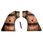 Heritage Rough Rider 22 grips with faux tortoise shell finish, fits .22 LR and .22 Mag 6 and 9 shot