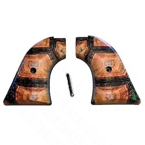 Heritage Rough Rider 22 grips with faux tortoise shell finish, fits .22 LR and .22 Mag 6 and 9 shot