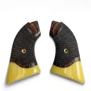 Heritage Rough Rider rosewood grips with faux ivory accent