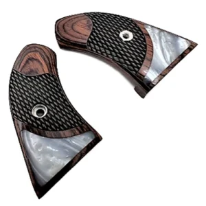 NAA grips rosewood white pearl
