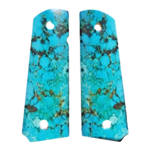 1911 fits Grips Colt Gov & Clones HD Picture of Turquoise UV printed on wood