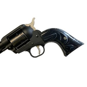 Ruger Wrangler Black Pearl Grips – faux black pearl replacement grips for Ruger Wrangler .22 revolver, screw included