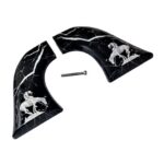 Ruger Wrangler End of Trail Grips – faux buffalo ABS grips with End of the Trail artwork for 6-shot Ruger Wrangler