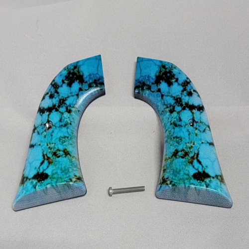 Ruger Wrangler Faux Turquoise Grips for Birdshead frame – fits Wrangler & Super Wrangler, screw included