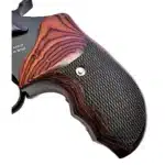 Taurus Tracker 44 revolver grips rosewood checkered side profile