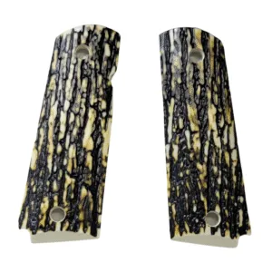 1911 Gun Grips Acrylic "Faux" Mammoth Bark