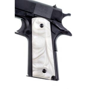 1911 Acrylic Pearl White Gun Grips