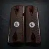 1911 Texas Star Grips – Rosewood Double Diamond with Texas Star Medallion, Full Size
