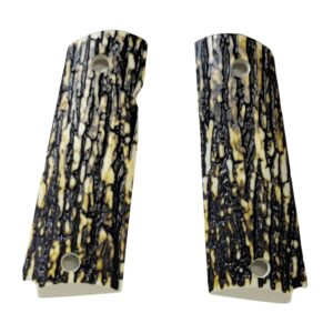 1911 mammoth bark grips faux acrylic crackle texture full size Government Model