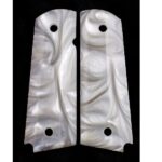 1911 officer pearl white acrylic gun grips