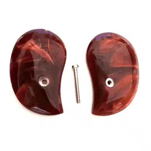 Bond Arms grips in red pearl acrylic for derringer replacement panels