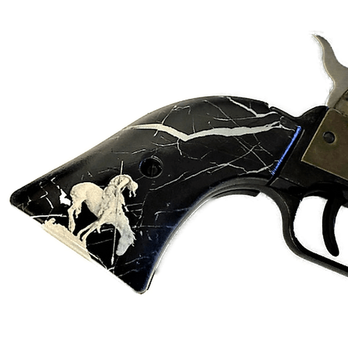 thumbnail image 2 of Premium Manufacturing Group Faux Ivory Cattle Skull Grips For Heritage Arms Rough Rider .22 & .22 Mag 2 of 6
