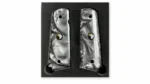 1911 Veteran Grips in black pearl with inlaid Screaming Eagle medallions, full size for Colt Government, Kimber, Springfield, and 1911 Government-model clones