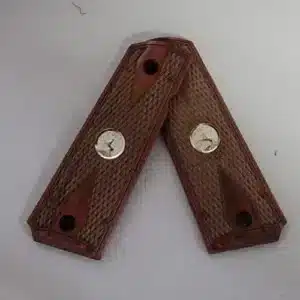 1911 rosewood grips double diamond with silver Colt medallions