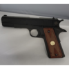 Colt 1911 Rosewood Grips – Double Diamond Checkered with Gold Colt Medallion, Full Size