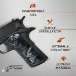 black pearl 1911 grips polished acrylic full size