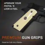 1911 ivory grips silver Colt medallion