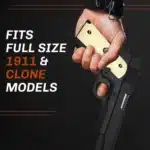 ivory 1911 grips black enamel Colt medallion