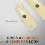 ivory 1911 grips tactical grade weatherproof pair