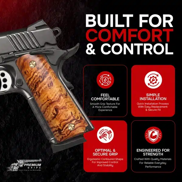 Desert Ironwood 1911 Grips