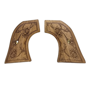 Ruger Wrangler Grips in Walnut with Flowers Carving