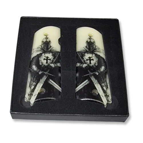 Custom printed 1911 pistol grips for full-size frames