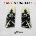 Easy-installation 1911 grips with secure fit