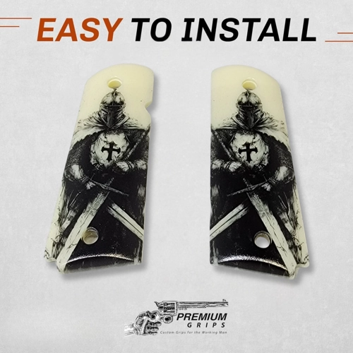 Easy-installation 1911 grips with secure fit
