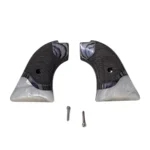 Black rosewood Heritage Rough Rider grips with white pearl accent