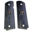 1911 Full Size Black Punisher Grips Black Rosewood fits Colt and most full-size 1911 clones