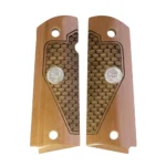 1911 Full Size Fish Scale Grips with Silver Punisher Medallion fits Colt and most full-size clones