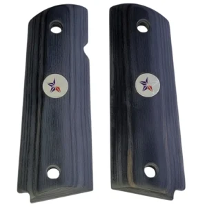 1911 full size black rosewood grips with Texas Star