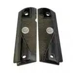 1911 full-size black rosewood grips with dragon scale texture and white Colt medallion, fits Colt Government model and most 1911 clones