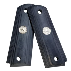 1911 full size black rosewood grips with silver Colt medallion