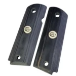 1911 full size checkered black walnut grips pair