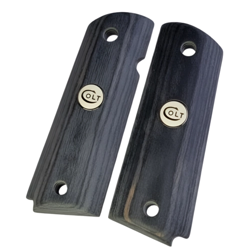 1911 full size checkered black walnut grips pair